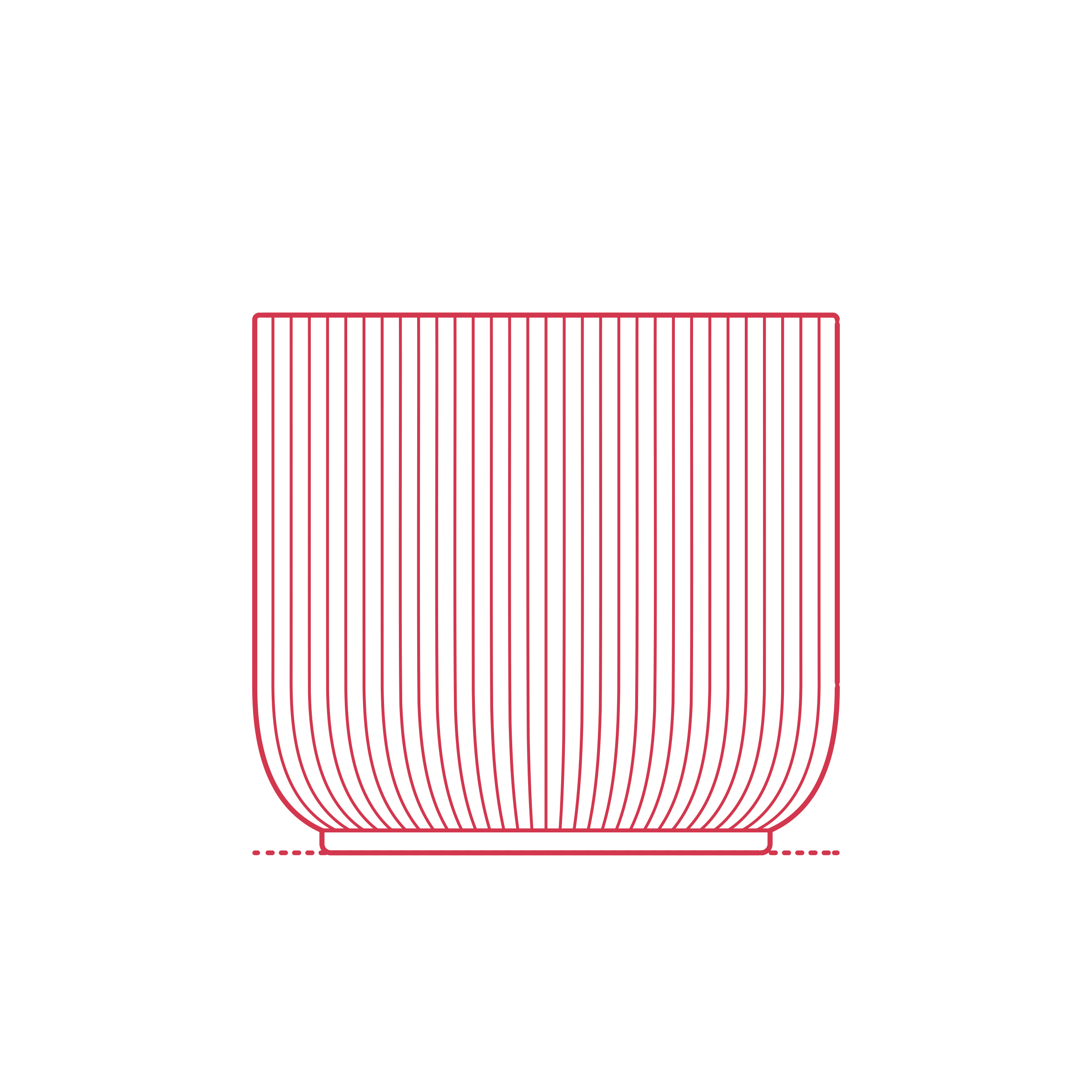 Objects Plant Pots Ikea Gradvis Plant Pot Small Outline Svg File Free Vectors